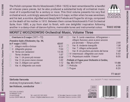 Sinfonia Varsovia & Ian Hobson - Moritz Moszkowski: Orchestral Works, Vol. 3 (2022) [Hi-Res]