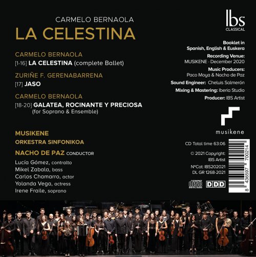 Nacho de Paz, Musikene Orkestra Sinfonikoa - Bernaola: La celestina (2022) [Hi-Res]