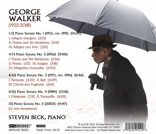 Steven Beck - George Walker: Piano Sonatas (2022) [Hi-Res]