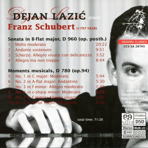 Dejan Lazic - Schubert: Sonata in B flat major & Moments Musicals (2014) [SACD]