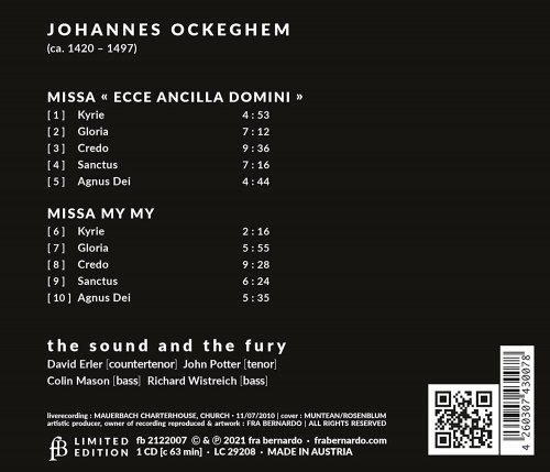 The Sound and The Fury - Ockeghem: Masses 2 (2022) [Hi-Res]