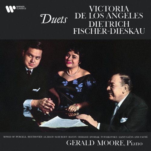 Victoria de los Angeles, Dietrich Fischer-Dieskau, Gerald Moore - Duets. Songs by Purcell, Beethoven, Schubert, Saint-Saëns, Fauré... (1968/2022)