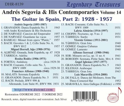 Various Artists - Segovia & His Contemporaries, Vol. 14 (2022)