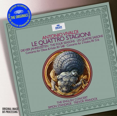 Simon Standage, The English Concert, Trevor Pinnock -  Vivaldi: The Four Seasons, Concerto for Oboe & Violin RV 548, Concerto for 2 Violins RV 516 (2002)