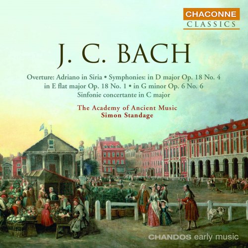 Simon Standage, Collegium Musicum 90 - J.S. Bach: Symphonies Nos. 4 & 6, Sinfonia concertante (1995)