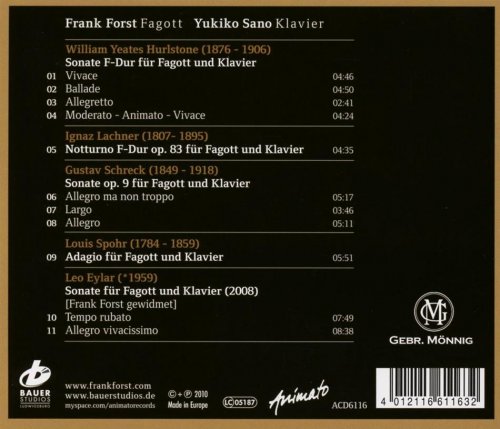 Frank Forst & Yukiko Sano - Hurlstone, Lachner, Schreck, Spohr, Eylar (2010) [Hi-Res]