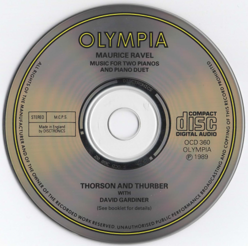 Thorson & Thurber - Ravel: Music for Two Pianos and Piano Duet (1989)