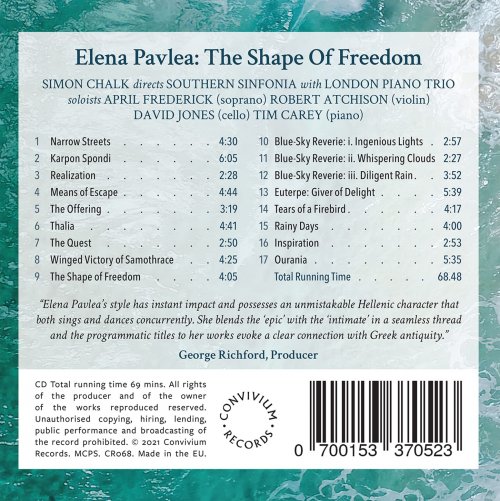 Southern Sinfonia, London Piano Trio, Simon Chalk - Pavlea: The Shape of Freedom (2022) [Hi-Res]