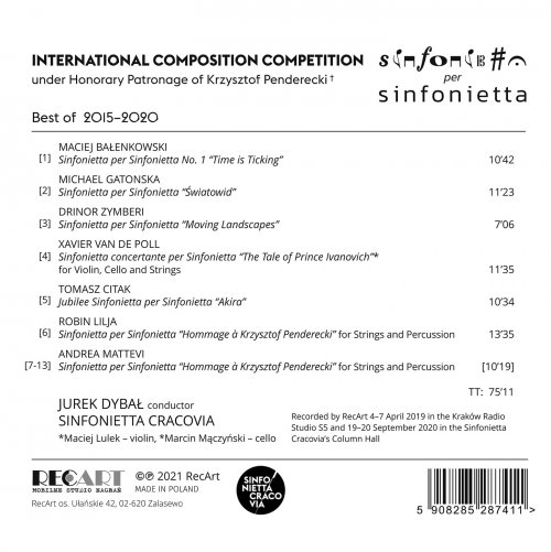 Sinfonietta Cracovia & Jurek Dybał - Sinfonietta per Sinfonietta (2022) [Hi-Res]