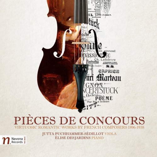 Jutta Puchhammer-Sédillot, Élise Desjardins - Pièces de concours: Virtuosic Romantic Works by French Composers 1896-1938 (2016) [Hi-Res]