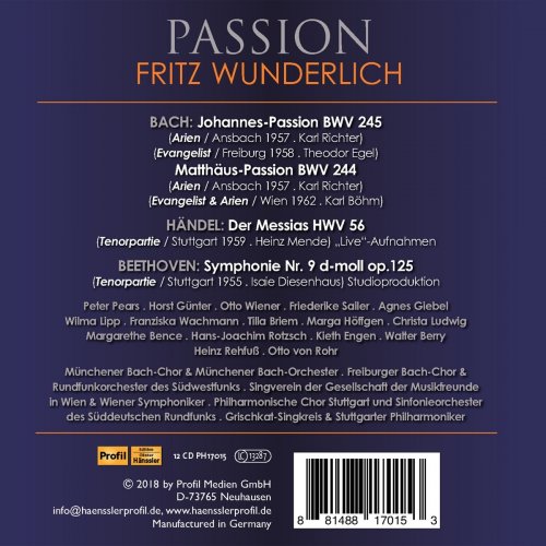 Fritz Wunderlich - Passion (Live) [12CD] (2018)