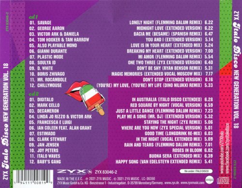 VA - ZYX Italo Disco New Generation Vol. 18 (2021)