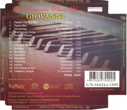 Giovanni Marradi - The Romantic Piano of Giovanni (2014) [SACD]