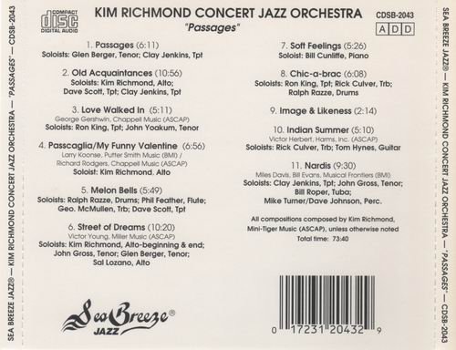 Kim Richmond Concert Jazz Orchestra - Passages (1992)