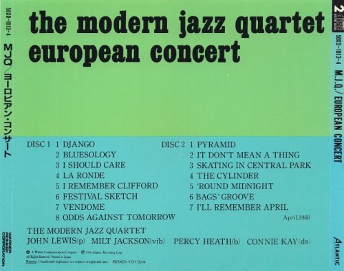 The Modern Jazz Quartet - European Concert (1960) [1988]