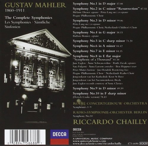 Royal Concertgebouw Orchestra, Radio-Symphonie-Orchester Berlin, Riccardo Chailly, Concertgebouworkest - Mahler: The Symphonies (2005)