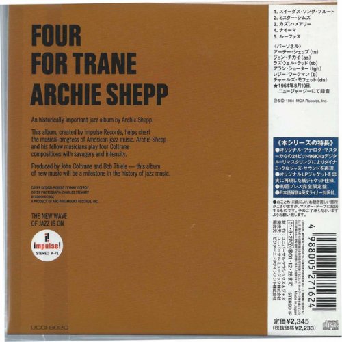 Archie Shepp - Four for Trane (1964) [2001]