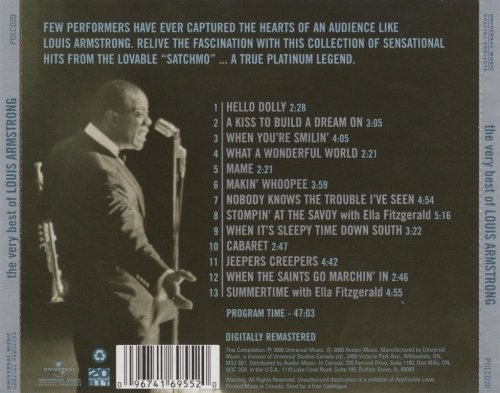 Louis Armstrong - The Very Best Of Louis Armstrong (2000) FLAC