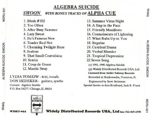 Algebra Suicide - Swoon (1992)