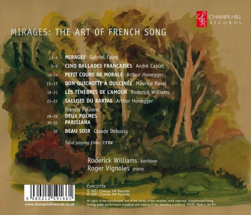 Roderick Williams & Roger Vignoles - Mirages: The Art of French Song (2022) [Hi-Res]