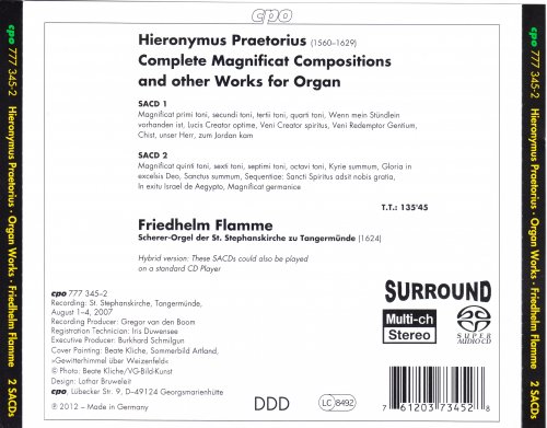 Friedhelm Flamme - Praetorius: Organ Works of the North German Baroque, Vol. 9 (2012) [SACD]