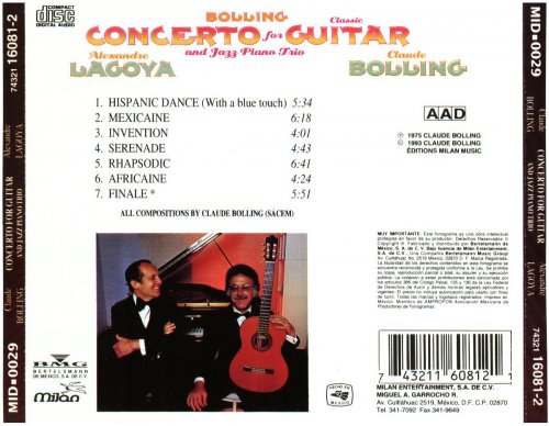 Claude Bolling & Alexandre Lagoya - Concerto For Classic Guitar And Jazz Piano Trio (1993) FLAC