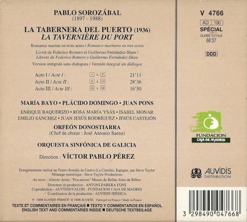 Victor Pablo Perez - Pablo Sorozabal: La Tabernera Del Puerto (1996)