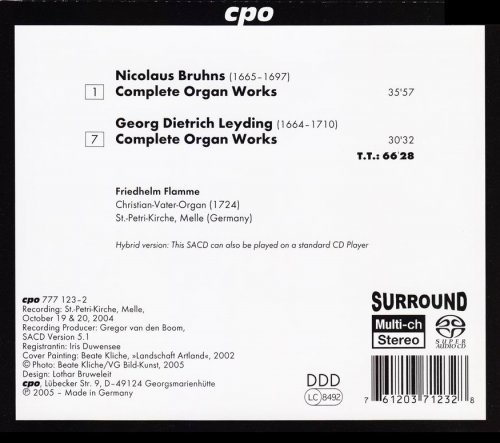 Friedhelm Flamme - Nicolaus Bruhns, Georg Dietrich Leyding: Complete Organ Works (2005) [SACD]