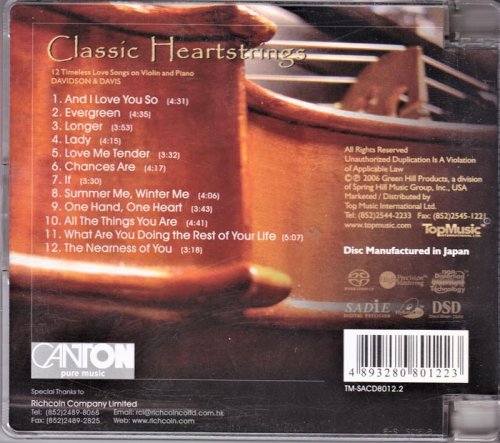 Davidson & Davis - Classic Heartstrings: 12 Timeless Love songs on Violin and Piano (2006) [SACD]