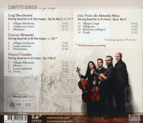 Cuarteto Quiroga - Heritage, The Music of Madrid in the Time of Goya (2019)