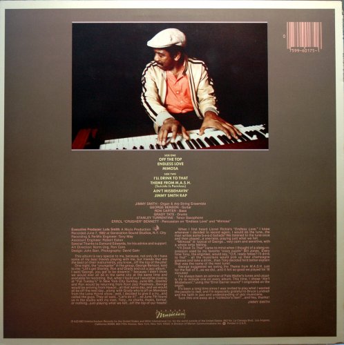 Jimmy Smith - Of The Top (1982) LP