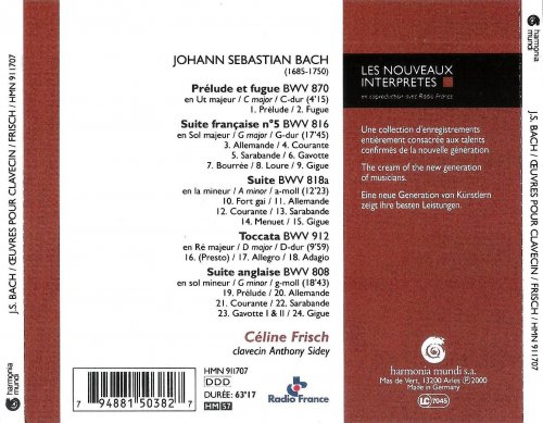 Celine Frisch - J.S.Bach: French & English Suites, Toccata (2000)