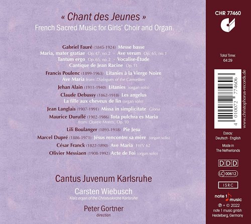 Cantus Juvenum Karlsruhe, Carsten Wiebusch, Peter Gortner - Chant des jeunes (2022) [Hi-Res]