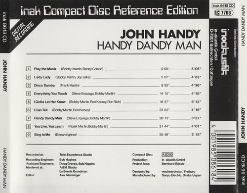 John Handy - Handy Dandy Man (1986)