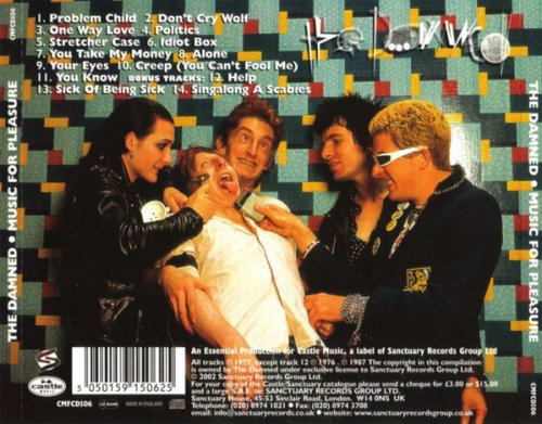 The Damned - Music For Pleasure (Reissue) (1977/2002)