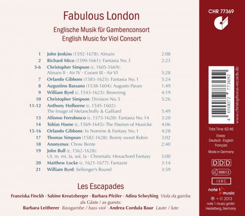 Les Escapades - Fabulous London (2013)