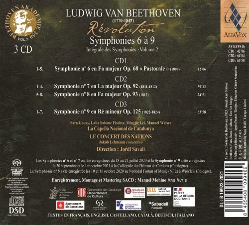 Le Concert des Nations & Jordi Savall - Beethoven: Symphonies 6-9 (2022) [Hi-Res]