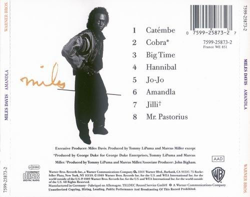 Miles Davis - Amandla (1989) CD Rip