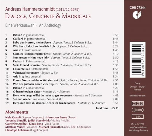 Nele Gramß, Harry van Berne, Movimento - Hammerschmidt: Dialoge, Concerte & Madrigale (2011)
