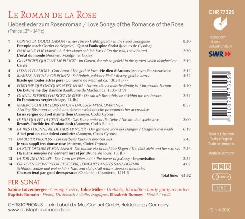 Sabine Lutzenberger, Per-Sonat - Le Roman de la Rose: Love Songs of the Romance of the Rose, France 13th-14th Centuries (2010)