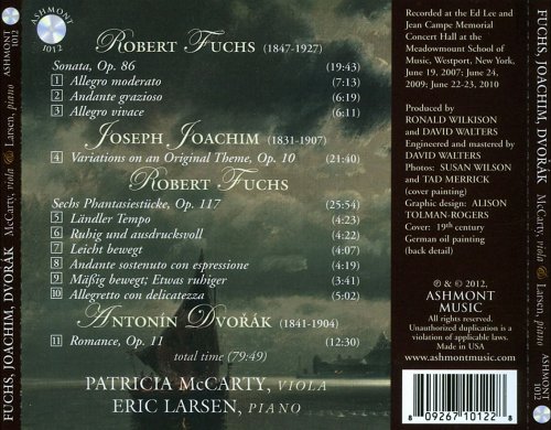 Patricia McCarty, Erik Larsen - Fuchs: Viola Sonata & Sechs Phantasiestucke /Joachim: Variations / Dvorak: Romance (2012)