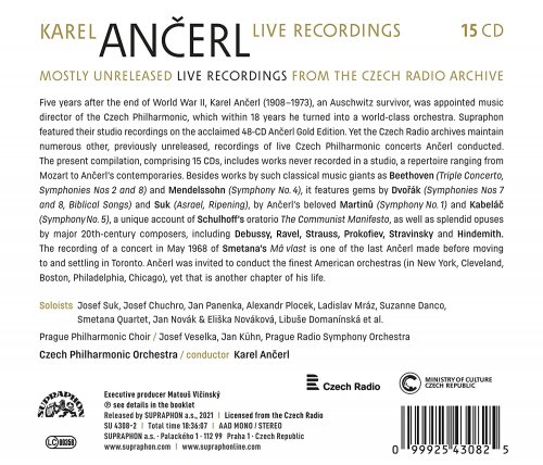 Czech Philharmonic Orchestra, Karel Ančerl - Karel Ančerl: Live Recordings (2022) [Hi-Res]