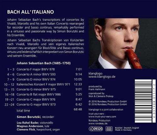 Simon Borutzki, Lea Rahel Bader, Clemens Flick - Bach all'italiano (2016)