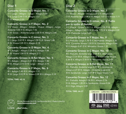 The Avison Ensemble - Arcangelo Corelli: Concerti Grossi Opus 6 (2012) [SACD]
