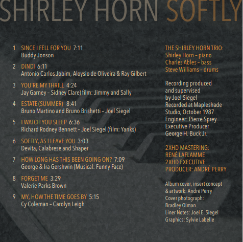 Shirley Horn - Softly (2019) [DSD256]