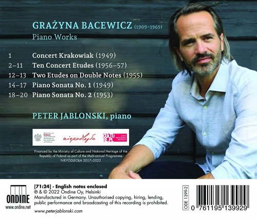 Peter Jablonski - Bacewicz: Piano Works (2022) [Hi-Res]