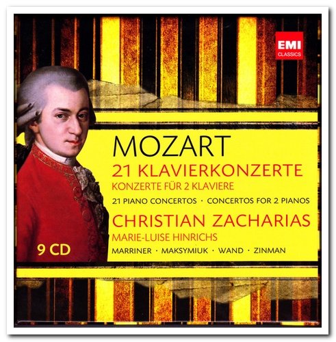 Christian Zacharias - Mozart: 21 Piano Concertos & Concertos for 2 Pianos [9CD Box Set] (2011)