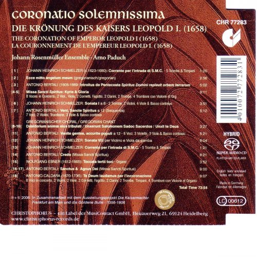 Johann Rosenmüller Ensemble, Arno Paduch - Coronatio Solemnissima (2006)