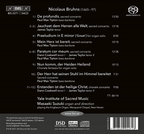 Yale Institute of Sacred Music & Masaaki Suzuki - Bruhns: Cantatas & Organ Works, Vol. 1 (2022) [Hi-Res]