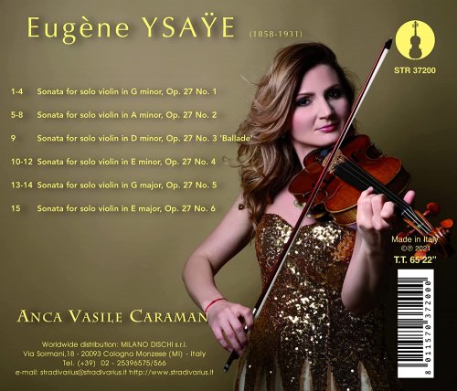 Anca Vasile Caraman - Ysaÿe: 6 Sonatas for Solo Violin, Op. 27 (2022) [Hi-Res]